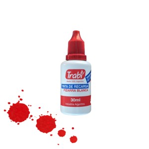 TINTA DE PIZARRA TRABI 30ml ROJA TR3422